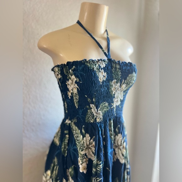 Hawaiian Luau  Kimono Fairy Dress in Pineapple Garden Navy size one size - Picture 7 of 12